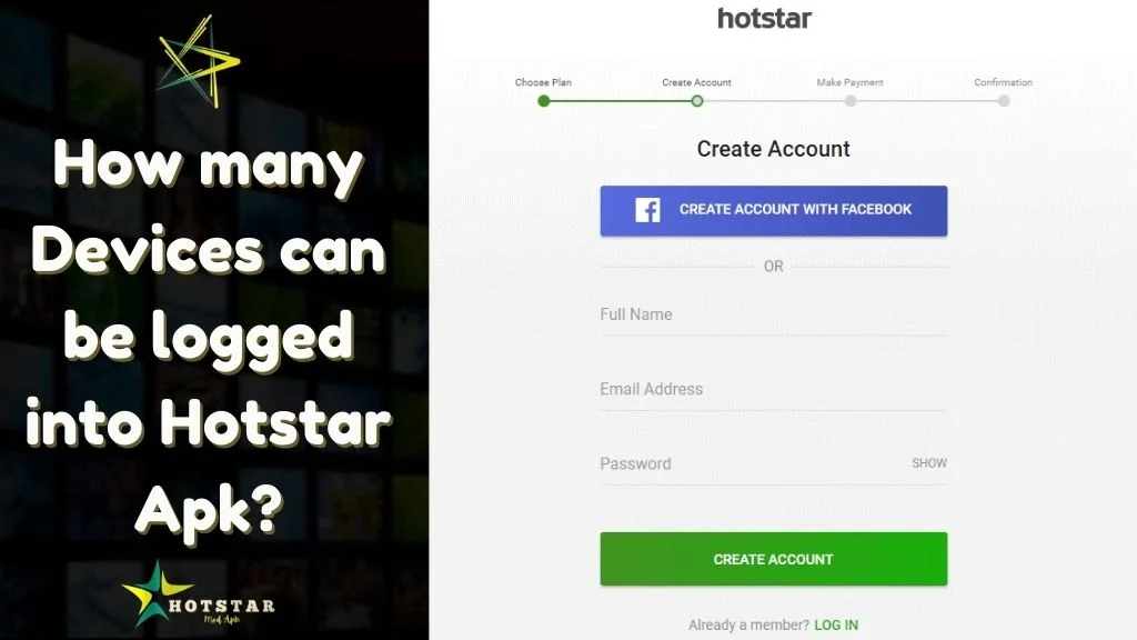 How many Devices can be logged into Hotstar Apk